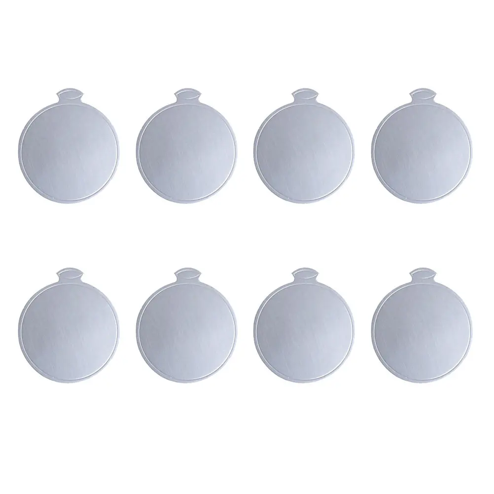 100Pcs Silver Round Cake Serving Base Cardboard Paper Tray Disposable Eco Friendly Cake Board for Cakes Cupcakes Party Events
