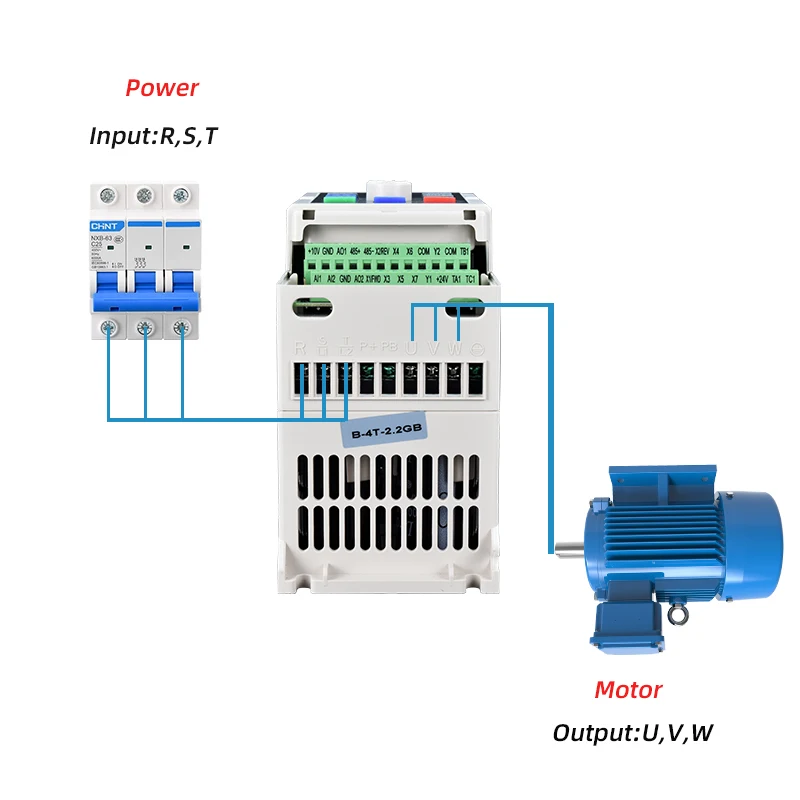 Solar VFD 3 Phase 380V Output Variable Frequency Inverter 0.75/1.5/2.2/3/4/5.5/7.5KW Frequency Drive for Motor Speed Control