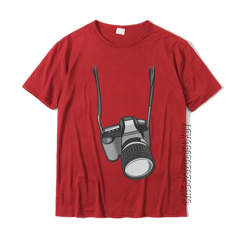 Funny Photographer Costume Shirt Camera Halloween Gift Ideas T-Shirt Summer Tops & Tees Cotton Young T Shirts Summer Slim Fit