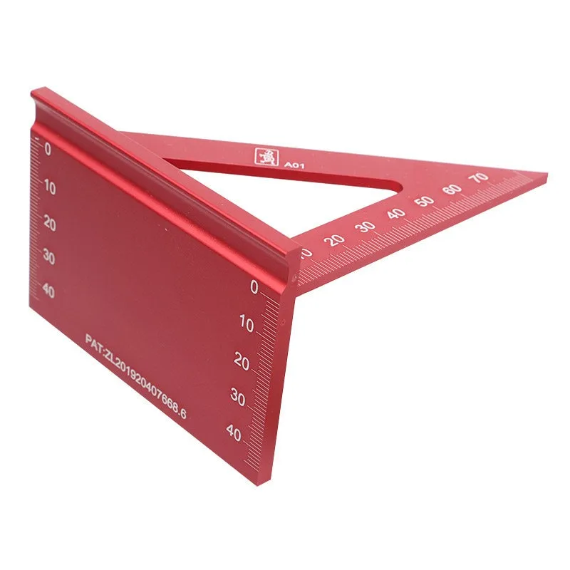 Measuring Tool Series: Over Line Triangular Ruler, Right Angle Triangular Ruler, Tailcoat Tenon Ruler, Limiting Device