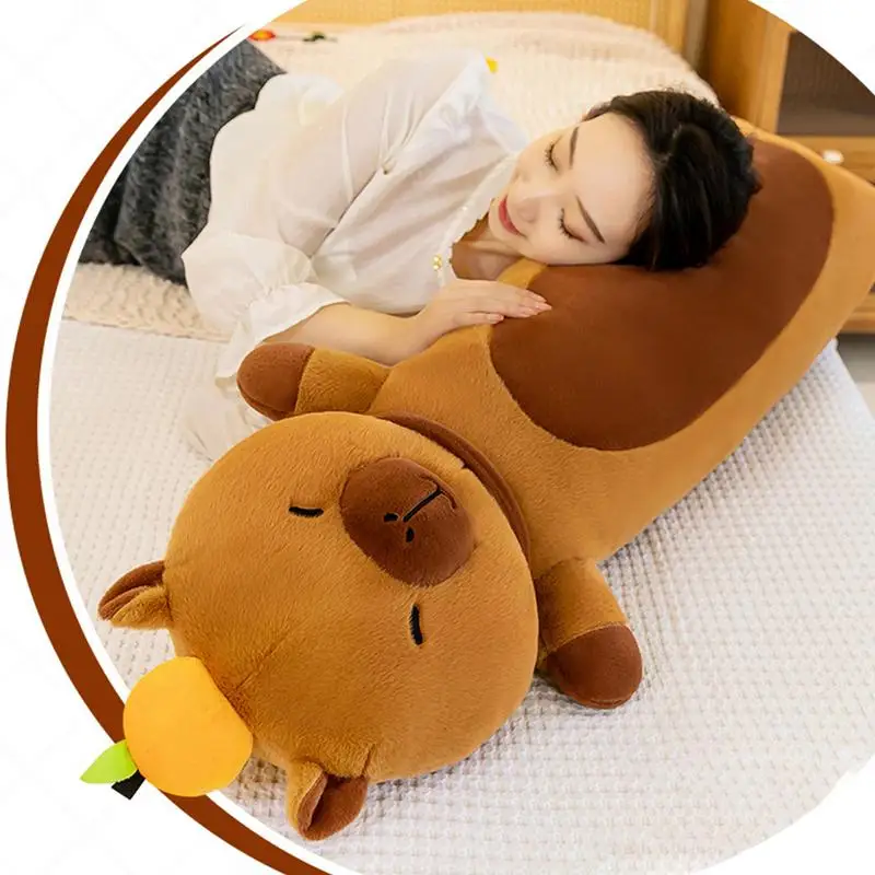 Capybara Plush Toy Long Adorable Cute Capybara Stuffed Animals Comfort And Joy 27 Inch Pillow For  Soft Animals Hugs, Plush Toy