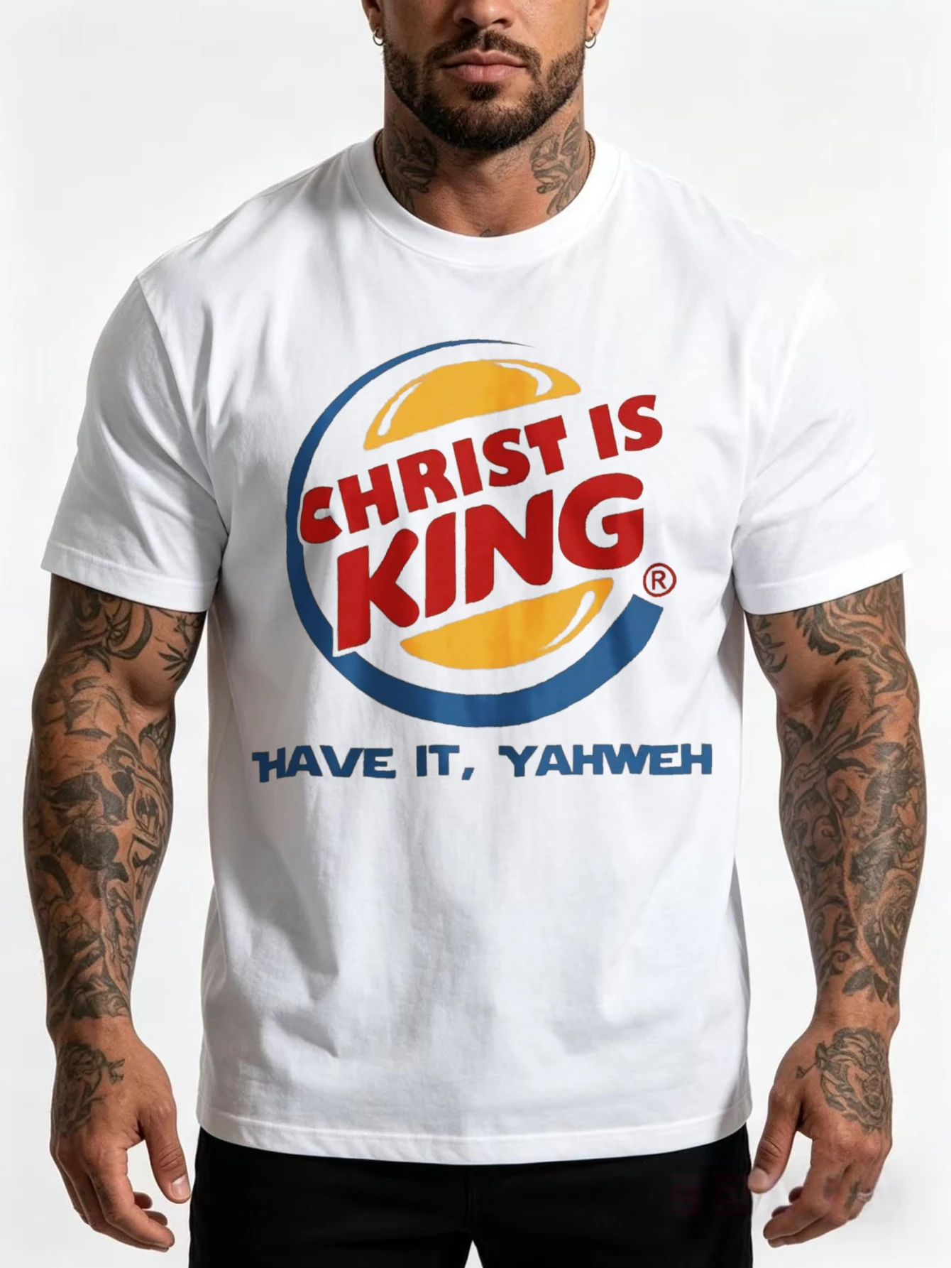 Religious Statement T-Shirt for Men with 