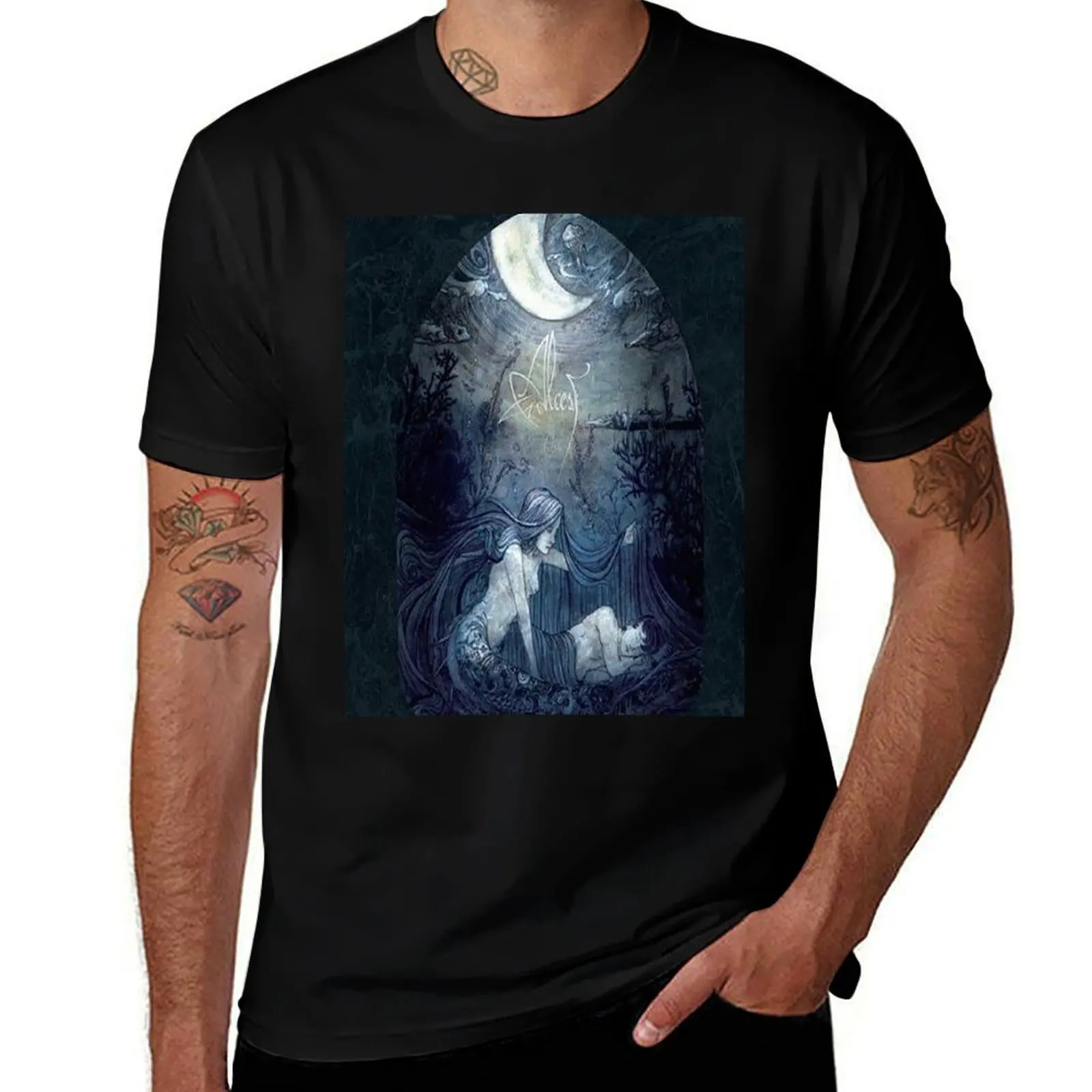 

cailles de Lune Alcest T-Shirt t shirt man cotton man t shirts for men casual T-Shirt