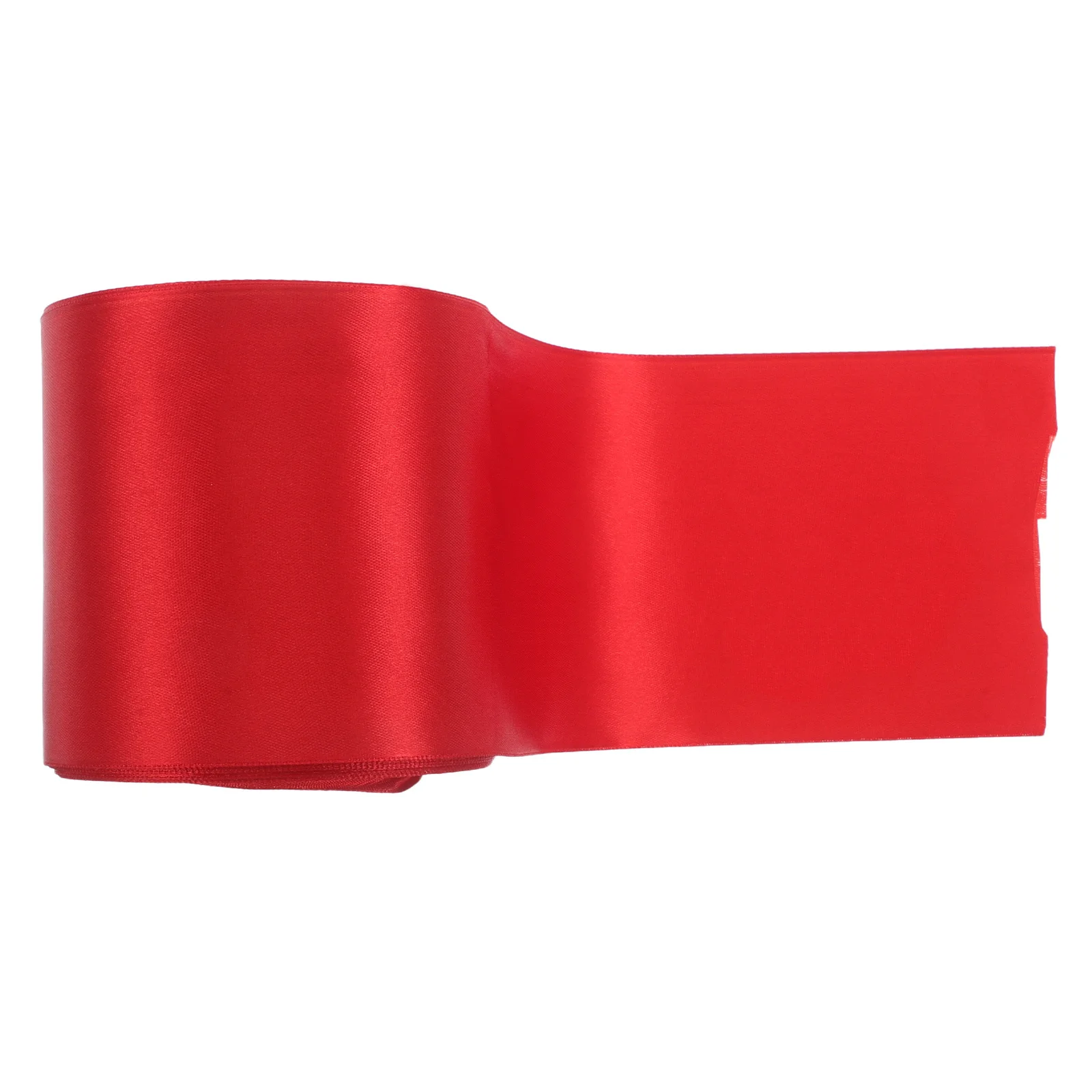 

1 Roll Red Polyester Ribbon 2.5Cm Wide For Wedding Party Decoration Diy Crafts Present Wrapping Bouquet Hair Bows Ornament