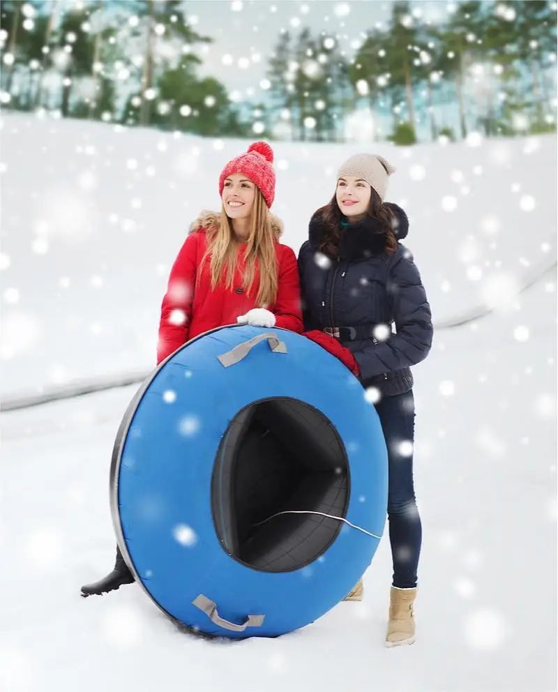 

Winter Sport Thicken and Cold-resistant Pvc Tubing Snow Sledge Slide Inflatable for Kids Adults Snow Tube 1