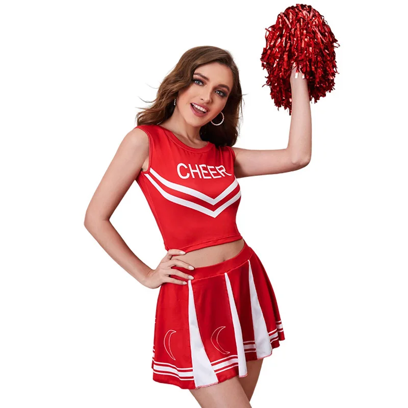 Sports Baby Cheerleader Costumes, Holiday Game Cosplay, Cheers Skirt Set, High Quality Cheerleading Factory, Not Include Pompoms