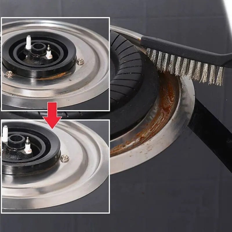 

A Set of 2 Wire Brushes Made of Stainless Steel Is Used for Cleaning Rust Sandblasting Removing Paint Slurry Is A Cleaning Brush