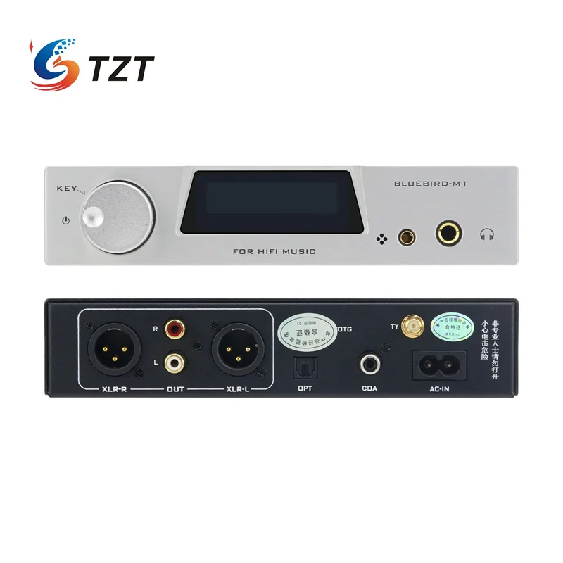 TZT M1 Dual Core ES9038 Decoder Bluetooth 5.1 With/Without USB Sound Card LDAC Linear Power Supply HIFI Equipment DSD512