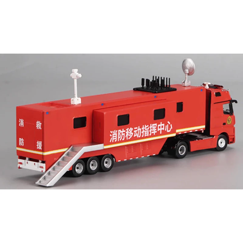 Perka 1:64 motor de bomberos aleación simulación coche modelo colección estática decorado regalos de vacaciones Juguetes