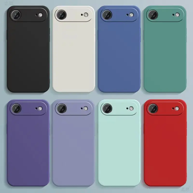 Original weiche Handyhülle für iPhone Air iPhone 17 Pro Max 17 Air 17 Pro 5G Funda Quadratische Flüssigsilikon-Linsenschutz-Rückseite