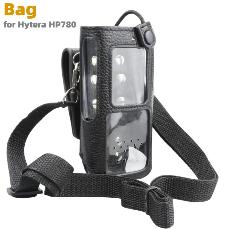 Leather Holster Shoulder Bag Case for Hytera HYT PD785 PD982 PD985 PD780 PD782 PD780G PD700 Two Way Radio Protective Sleeve Bag