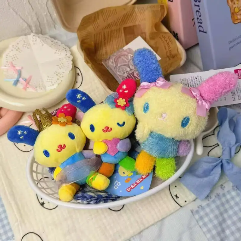 Cartoon Usahana Plush Toys Kawaii Keychain Creative Peripheral Backpack Pendant Doll Friends' Birthdays and Christmas Gifts
