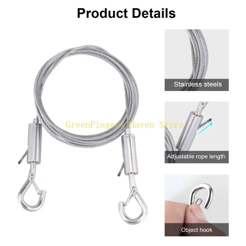 ترقيات F68D ترقيات كابل تعليق من الفولاذ المقاوم للصدأ سلك معلق للديكور الداخلي/الخارجي