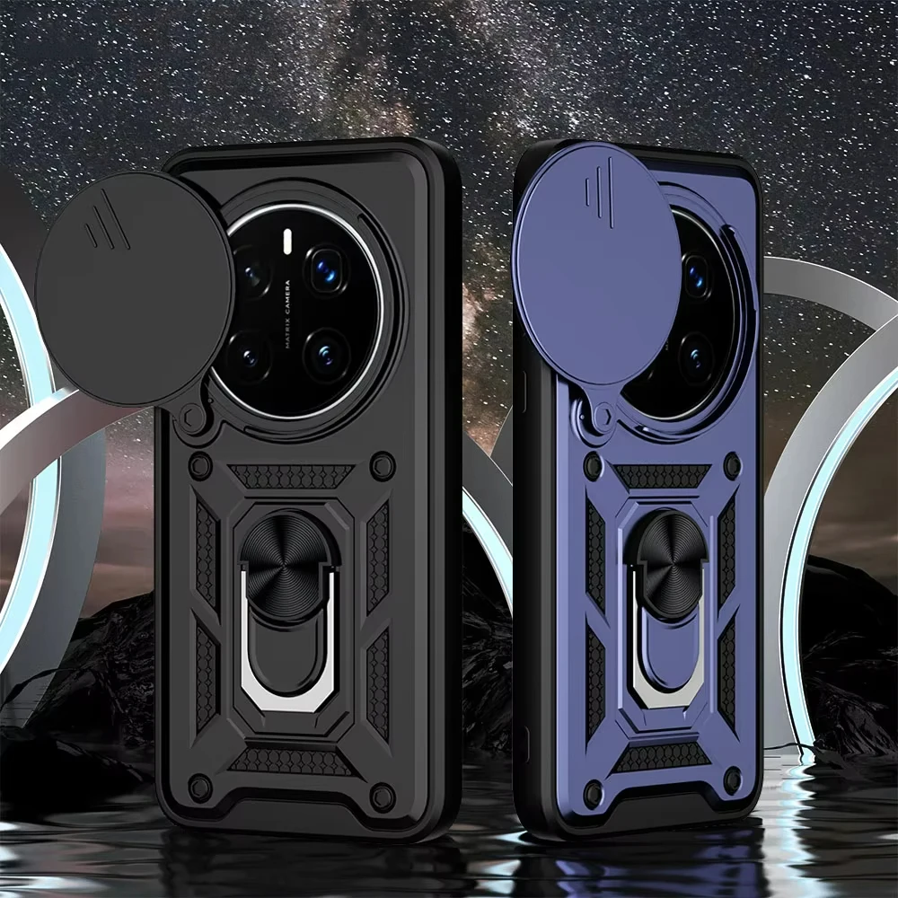 

Case For Huawei Honor 7 Pro 5G / For Honor Magic 7 Lite Camera Lens Cover Phone Ring Stand Armor rotate Cover