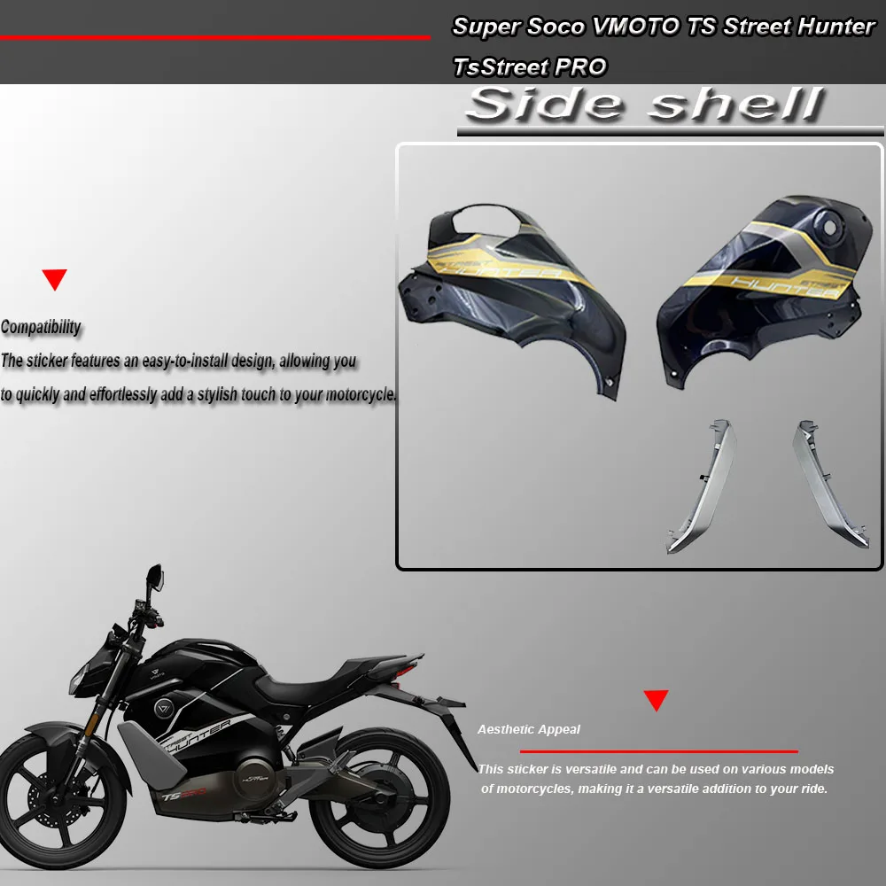

For Super Soco VMOTO TS Street Hunter TsStreet PRO Original motorcycle accessories decorative shell protective shell Side Panel