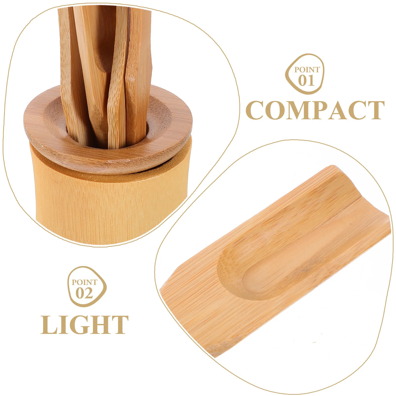 

Elegant Bamboo Tea Ceremony Set 6Pcs Accessories with Storage Container Perfect Tea Spoon Scoop Clip for Matcha Lovers