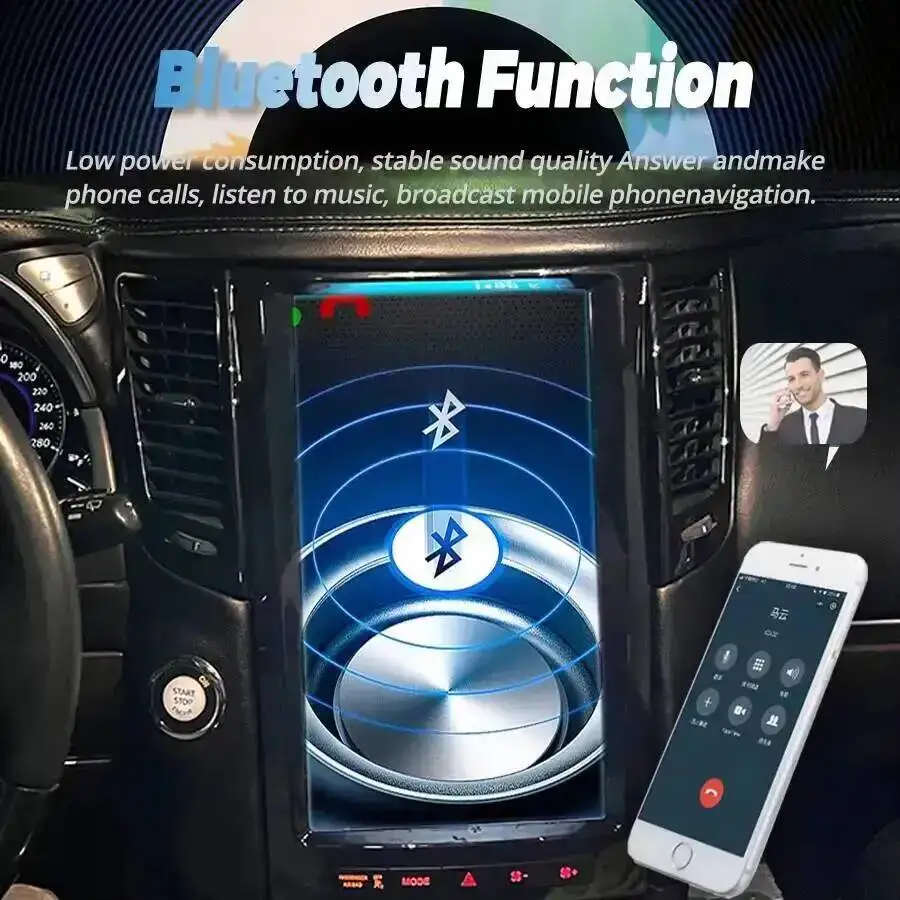 Für Infiniti FX35 FX37 FX45 FX50 QX70 2007-2013 Vertikaler Bildschirm 14,5 Zoll Android Radio Carplay Auto Multimedia Videoplayer Stereo – Detail 11