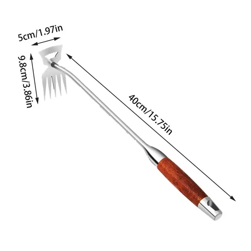 수동 잡초 제거 도구, 5 톱니 핸드 잡초 풀러, 뿌리 뽑기, 잡초 제거 도구