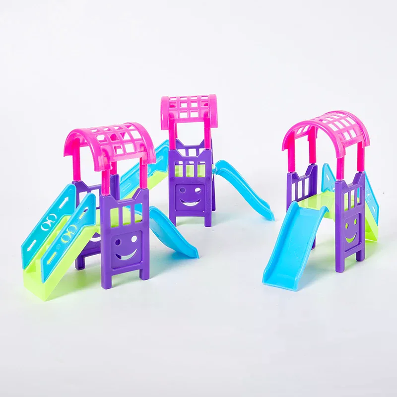 Dollhouse Accessories Play Amusement Park Sliding Doll Slide Girls Toys Ladder Dolls Miniatures Funny Garden Toy Kindergarten