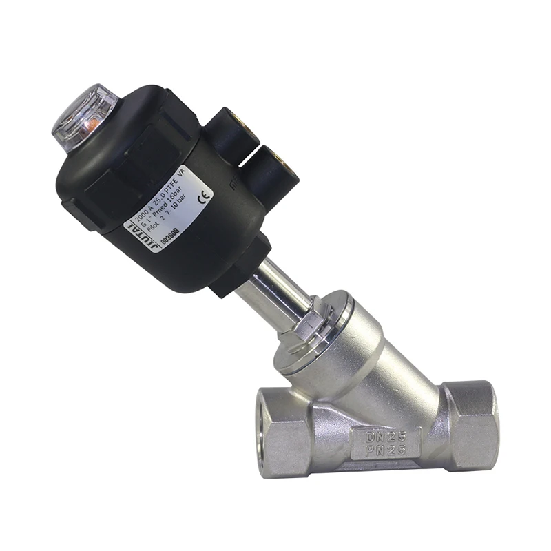 

Hot Sale in China Stainless Steel Angle Type PTT Seat Propane Cryogenic Screw End Industrial Pneumatic