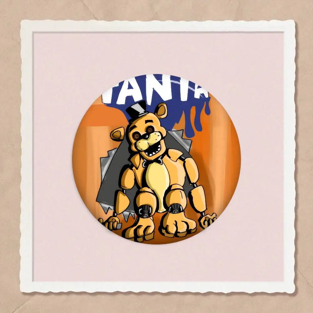 Game W-FnafS horror  New Brooches Soft Button Pin Funny Silly Gnarpy On A Skateboard Meme Badge Gamer Collection Gifts view 4