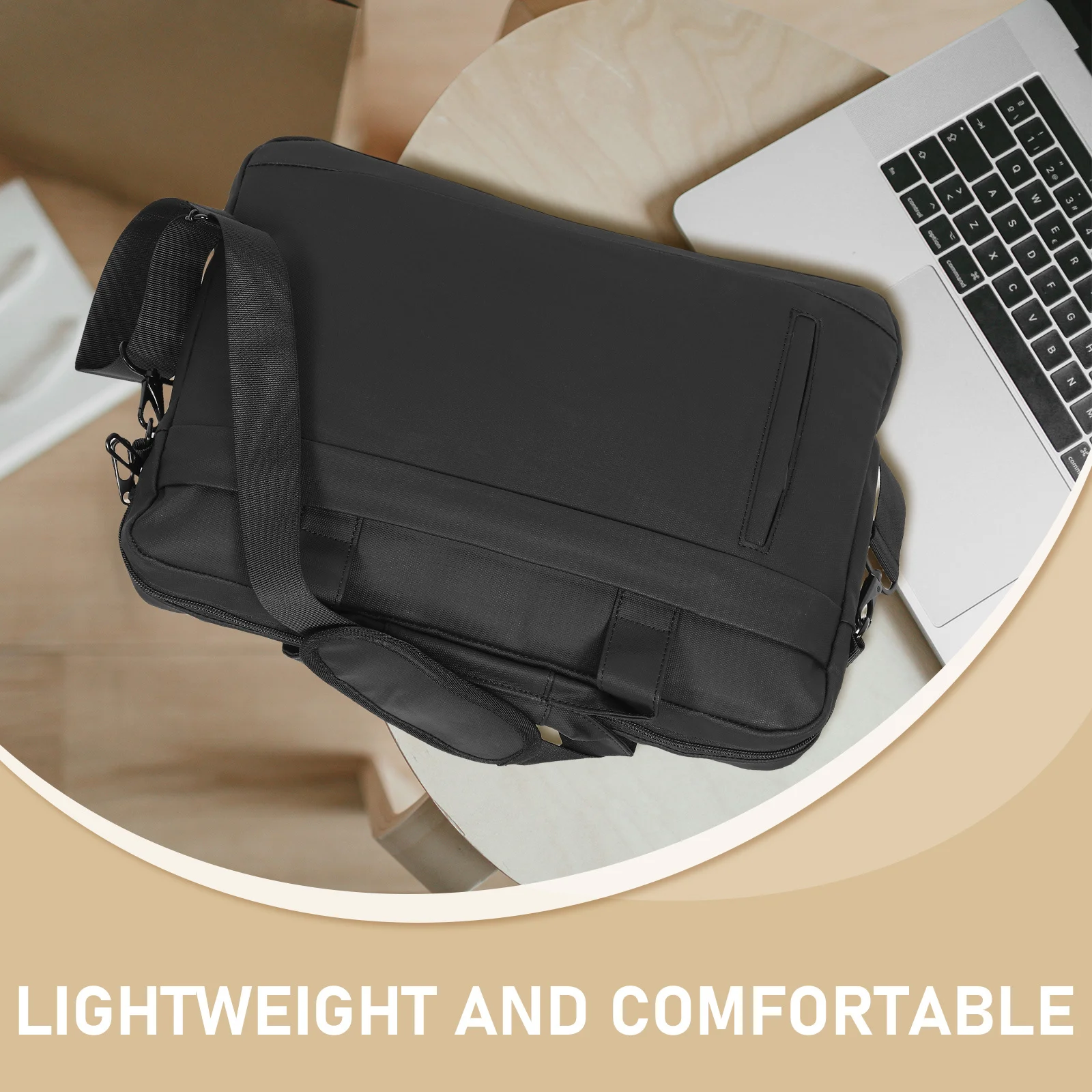 Laptop Bag Shockproof Padding Thickened Protective Sleeve For 15.6 Inch Notebook Business Shoulder Messenger Bag Travel Work