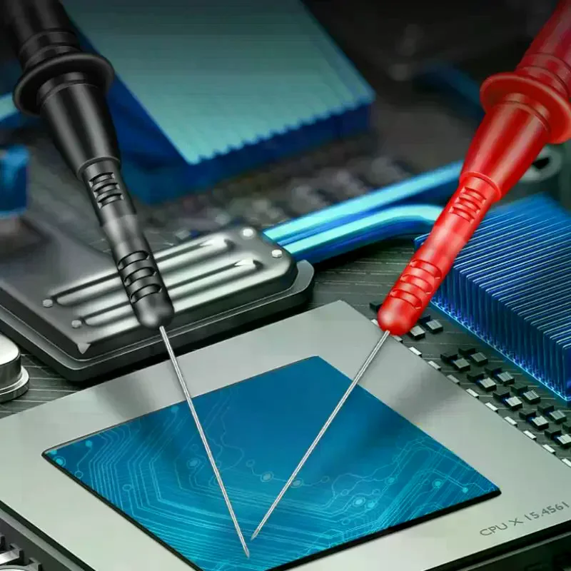 

【Новинка】T2003 Удлинитель иглы для ручки, 1 пара, тест на наконечник зонда, тонкий наконечник, 1000 В/10 А, гибкий зонд, съемные аксессуары, инструмент для тестера