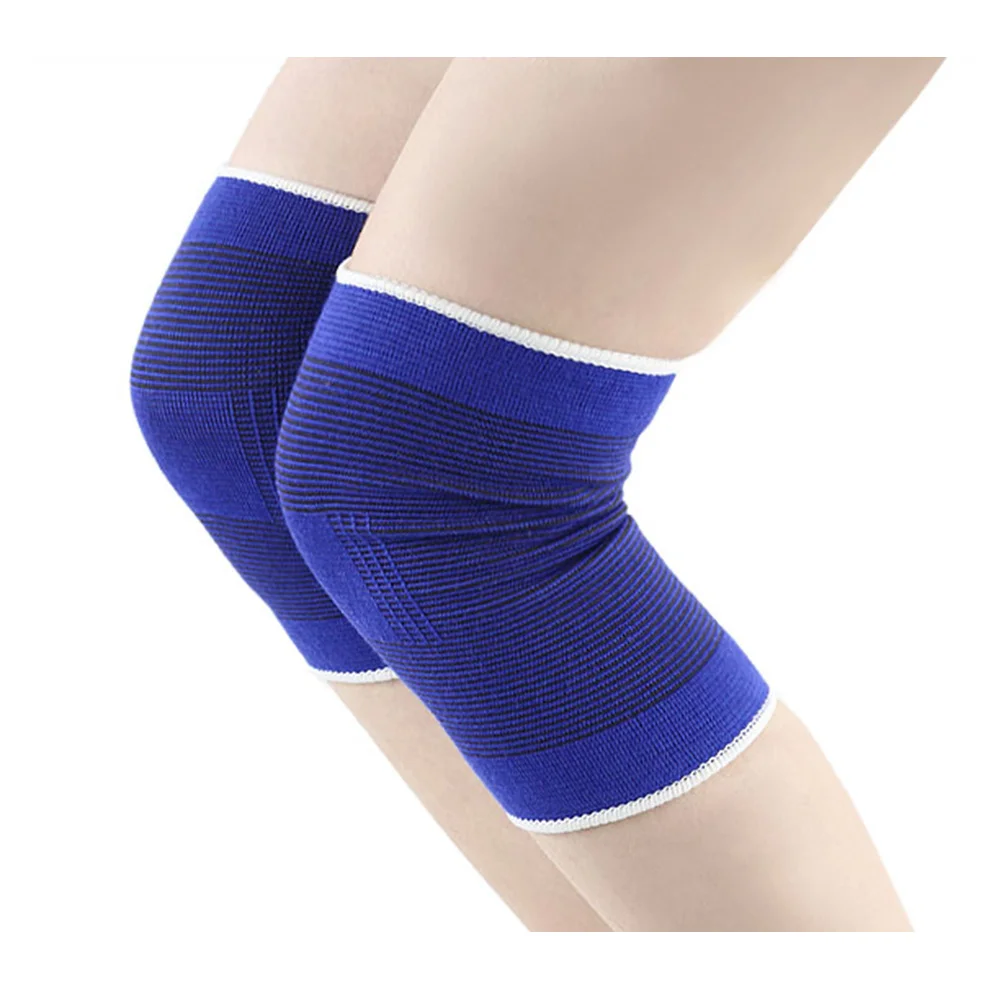 

1 пара защитных наколенников для мужчин и женщин, синий, свободный размер, бег, велоспорт, упражнения, спортивные прочные подушечки, защитный чехол