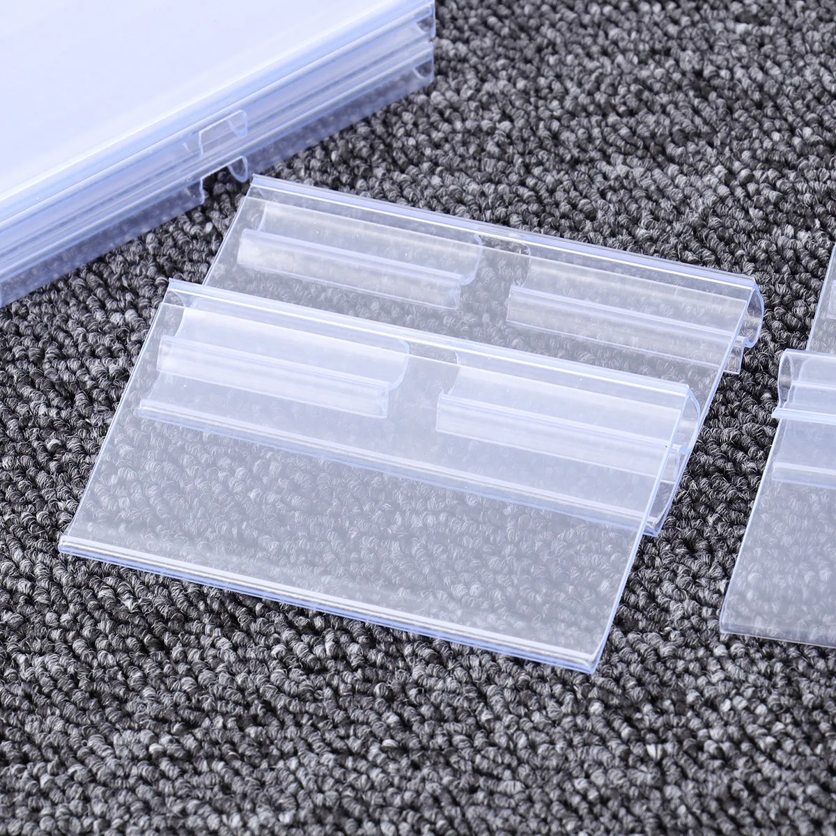 

100 шт. премиум-класса прозрачных ценников из ПВХ для розничных магазинов, супермаркетов, маркировки полок, демонстрации цен на товары, этикетки-папки