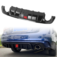 Car Rear Bumper Diffuser Lip Tuning Boot Spoiler Plate Splitter W/ LED Lamp For Infiniti Q50 2018-2023