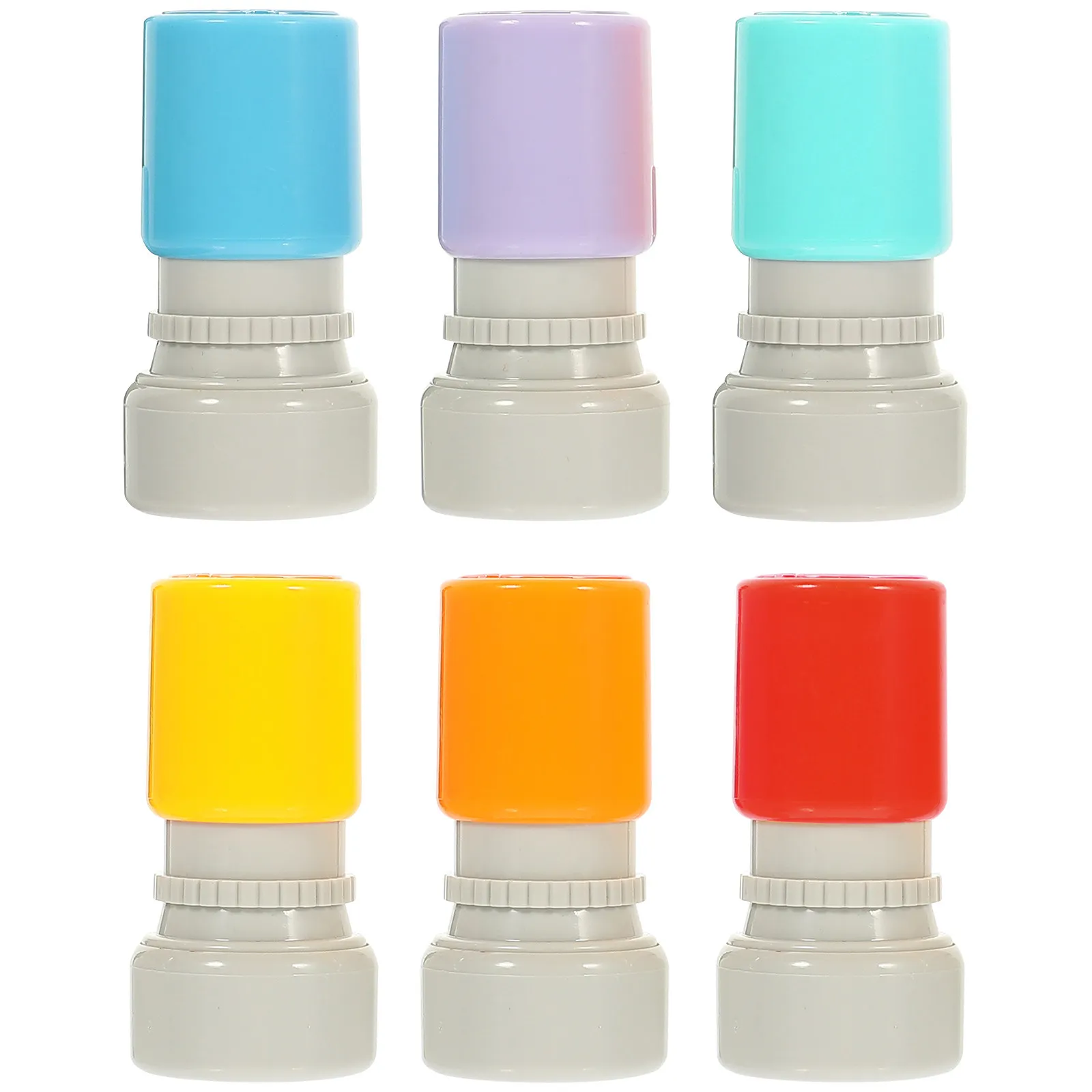 6Pcs Teacher Stamps English Comments Educational Encouragement Stamps for Classroom Grading Homework Teacher Supplies Elementary