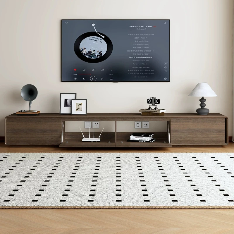 Living Room TV Cabinet Home Panel Unit Entertainment Center Tv Stand Table Items Mid Century Modern Muebles Nordic Furniture