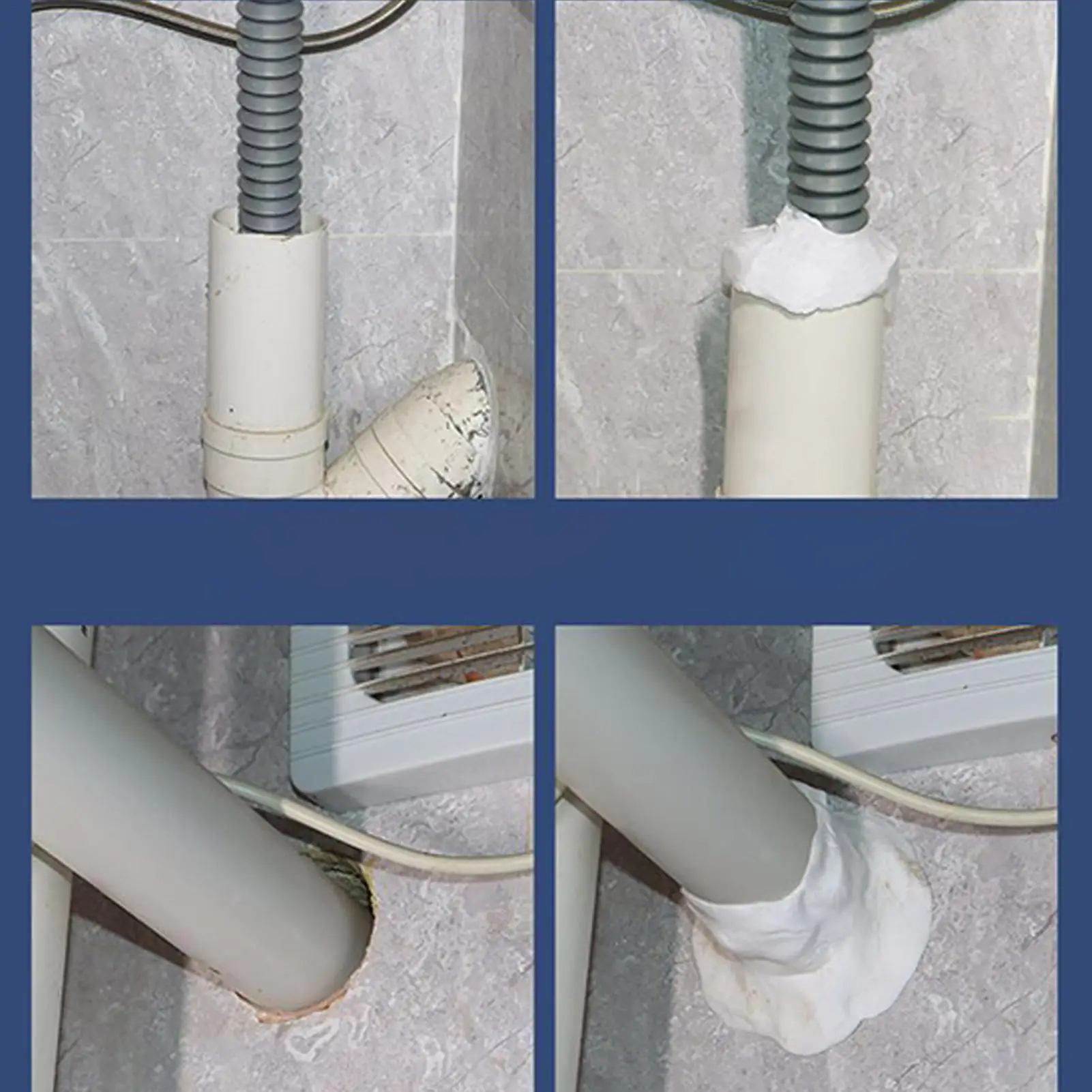 Bathroom filling Glue 10 Pcs Waterproof Sealant Wall Hole Sealant Sealing Paste Sewer Pipe Caulking Agent For Home