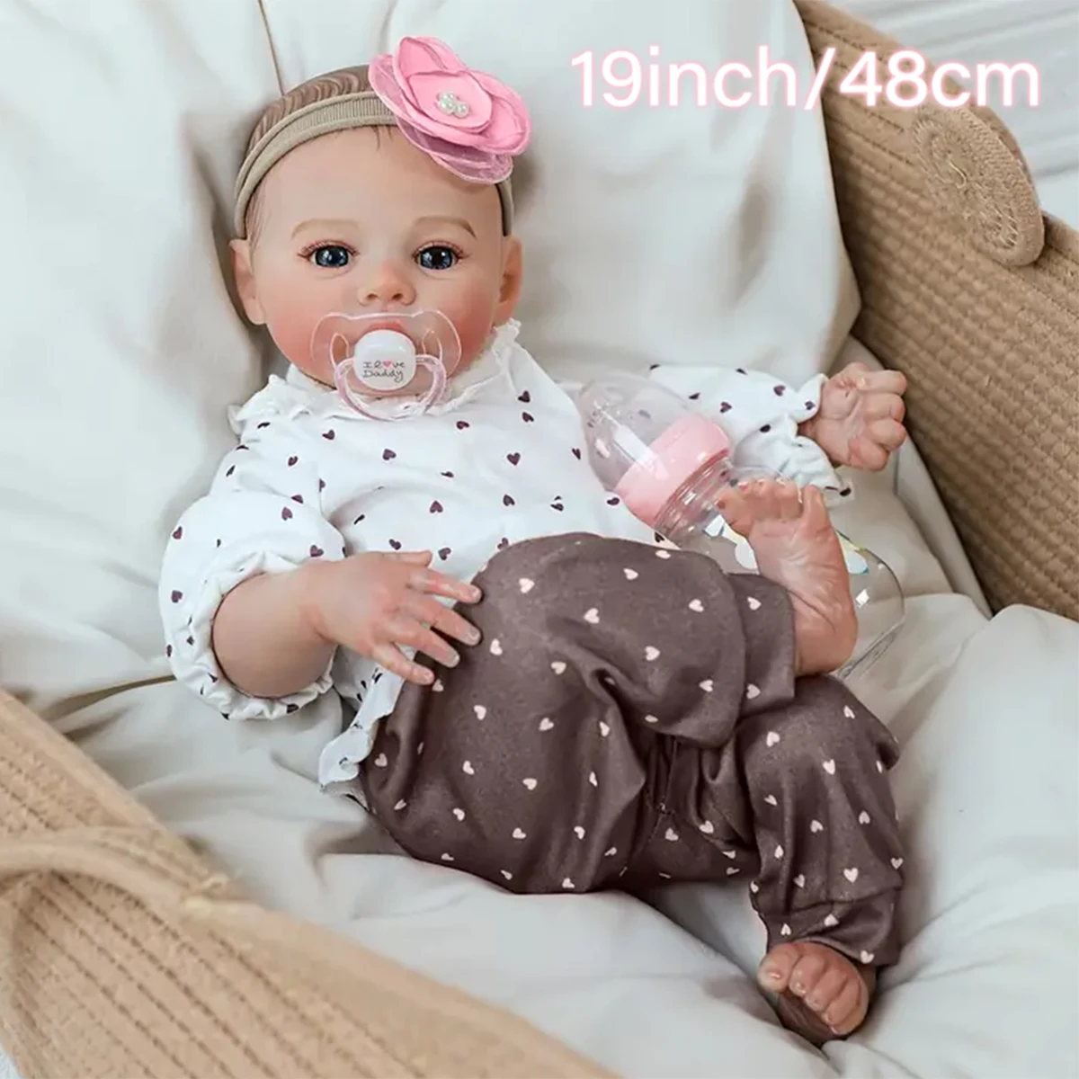 

20 inch 50cm newborn doll, girl doll, lifelike princess, toddler, newborn toy, birthday/Christmas gift