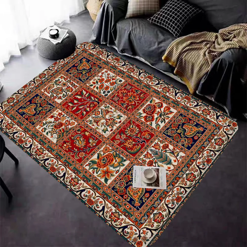 

Boho Persian Bathroom Mat INS Style Soft Bedroom Floor House Laundry Room Mat Anti-skid Welcome Doormat