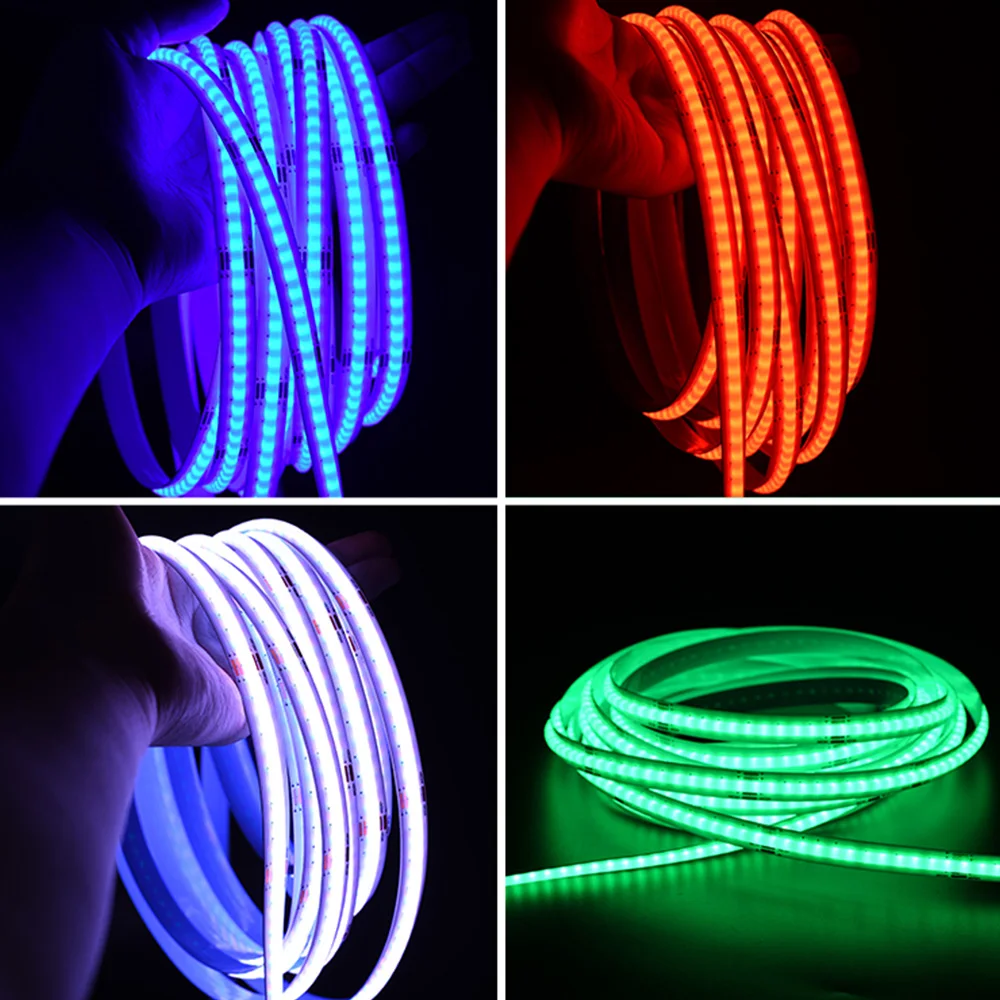 DC24V COB LED Strip 576leds RGB Light Christmas Party Bedroom Kitchen Decoration Lamp