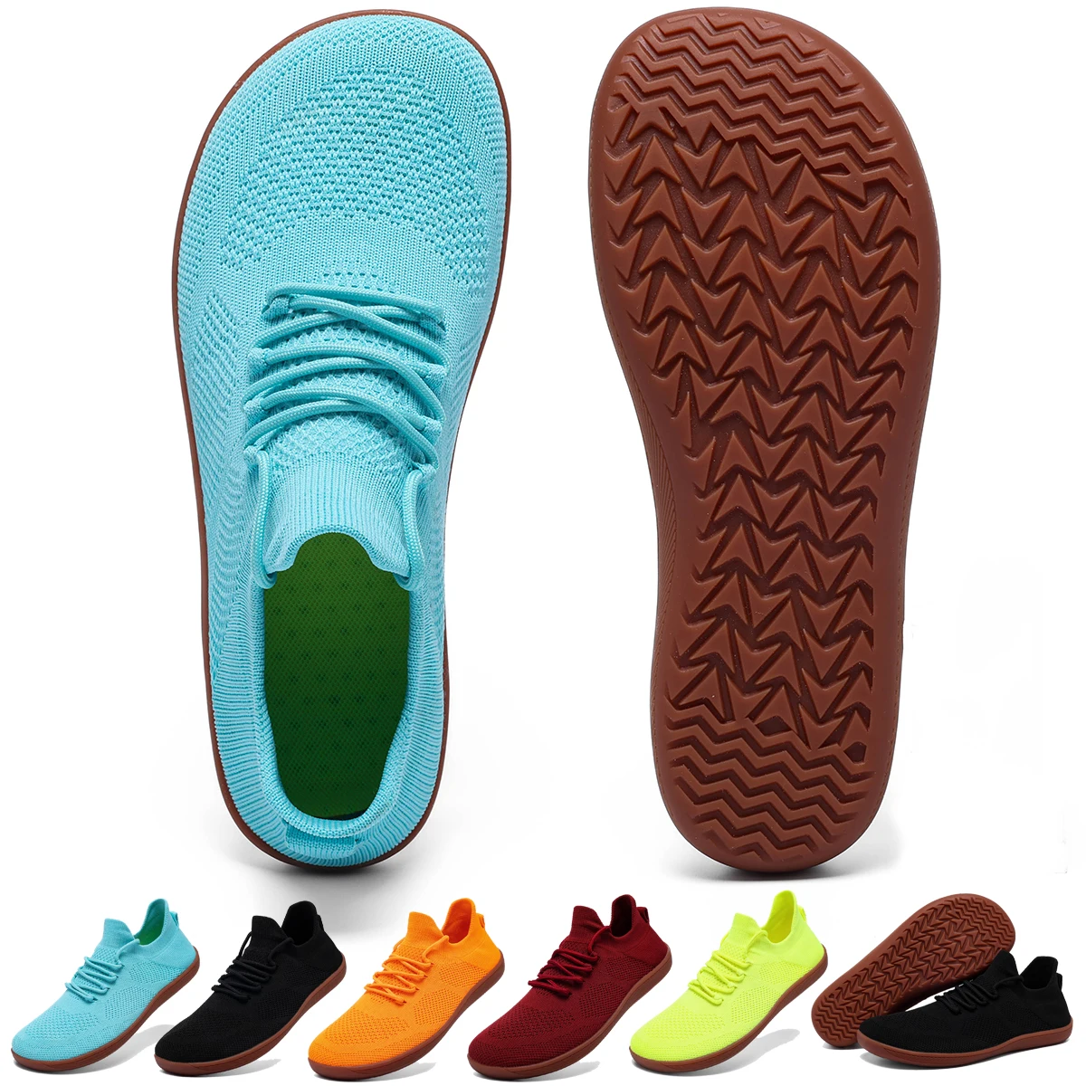 Minimalist Barefoot Shoes Unisex Lightweight Breathable Zero Soles Wide Toe Men's Running Shoes Outdoor Casual Walking Shoes