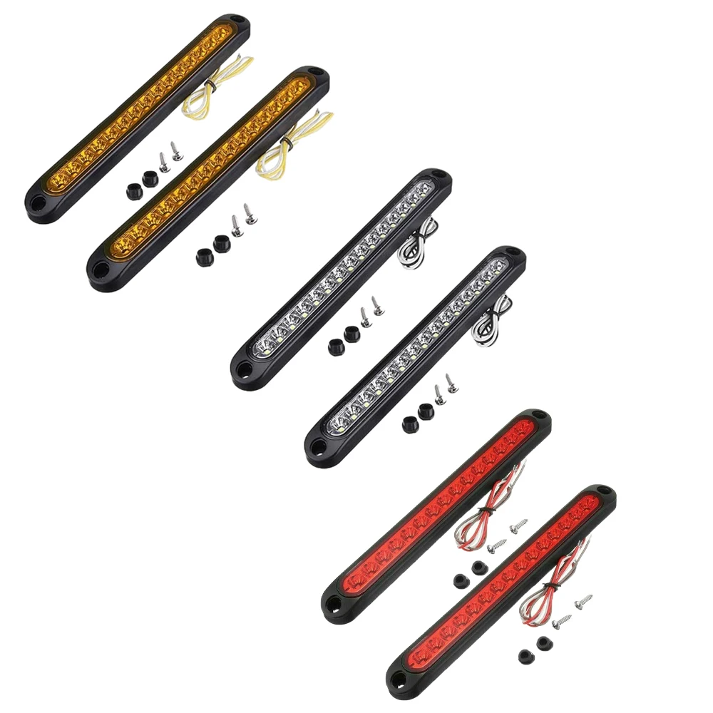 

2pcs LED Tail Light 10-30V DC Car Led Trailer Light Bar Waterproof Universal For Trailers Trucks Vans Buses Lorries