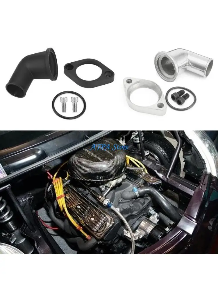 

U13C Professional 15° Water Neck Thermostat Housing Aluminum Alloy Water Neck set Quick Fixing fitting for SBCBBC Durable