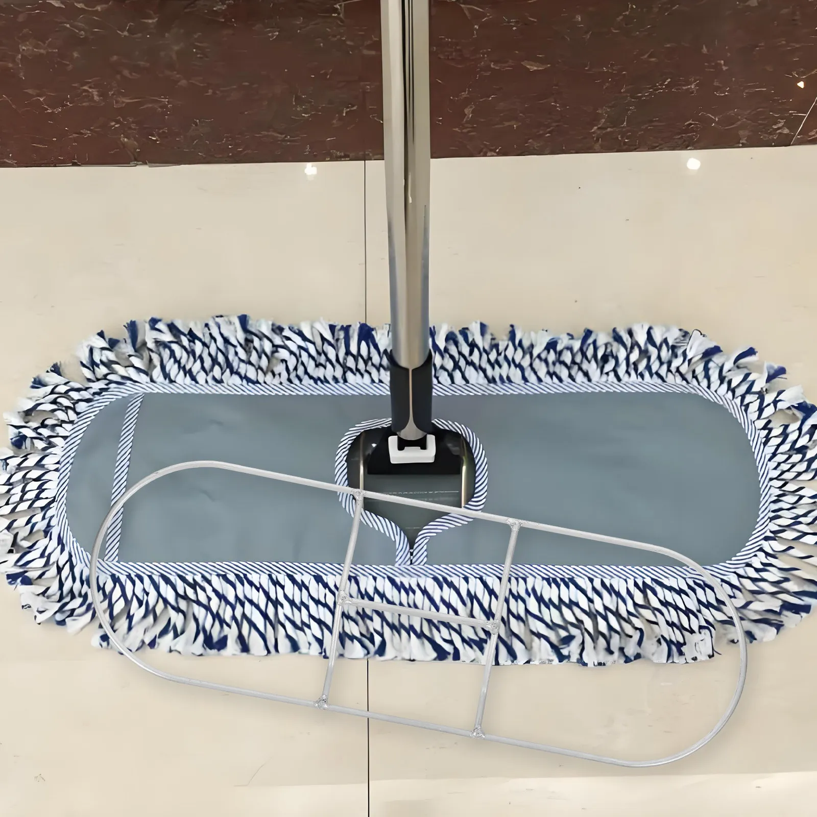

Heavy Duty Mop Frame Support for Flat Mops Robust Mop Frame Easy Install Floor Cleaning Bracket for Wood Tile