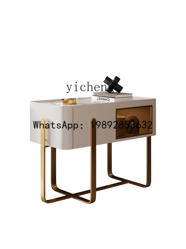 

X6 Sofa Side Table Movable Side Cabinet Living Room Rock Board Storage Cabinet Corner Table