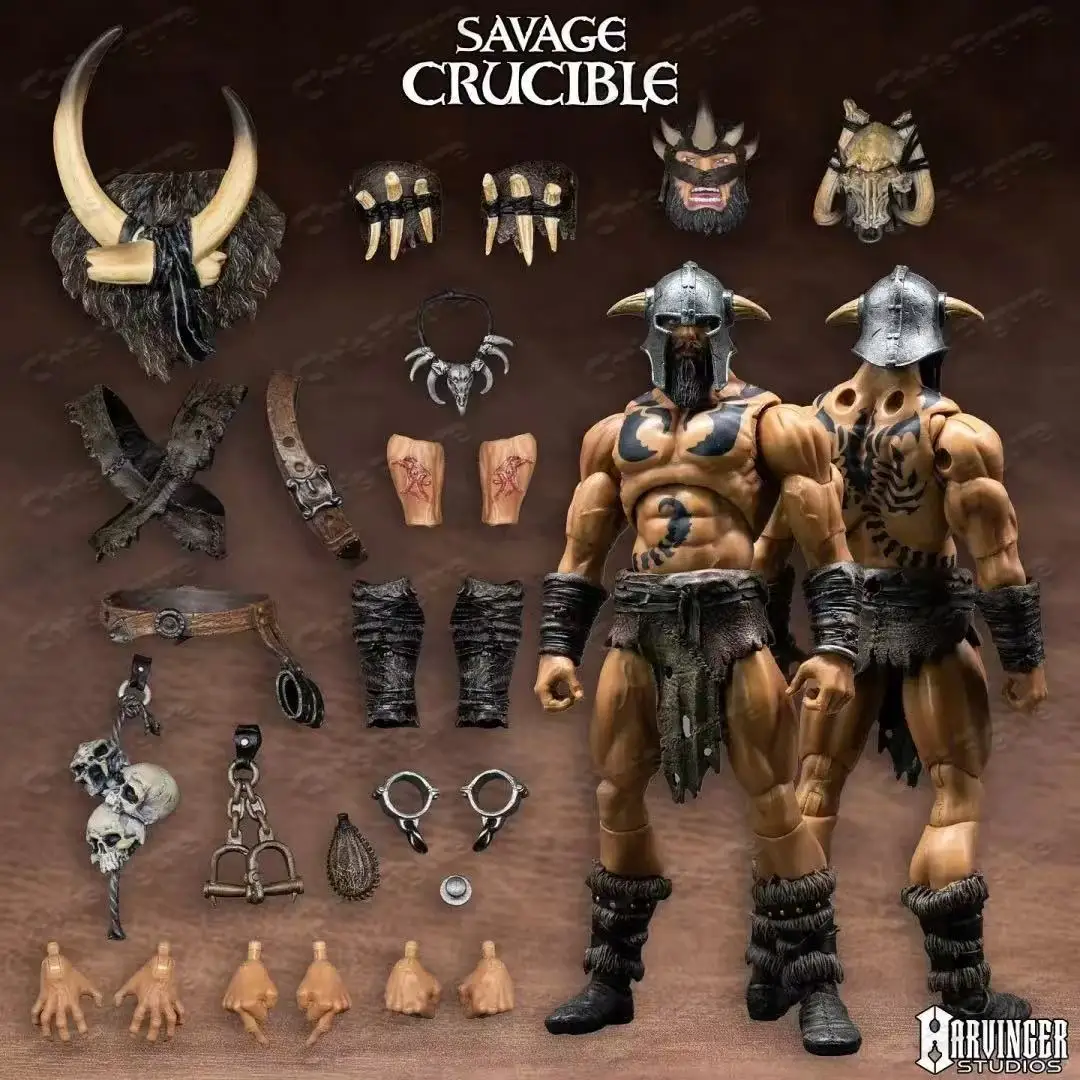 Harbinger Studios 1/12 7inch Savage Crucible Varnoks Unchained Action Figure Collectible Anime Model Toy Gift