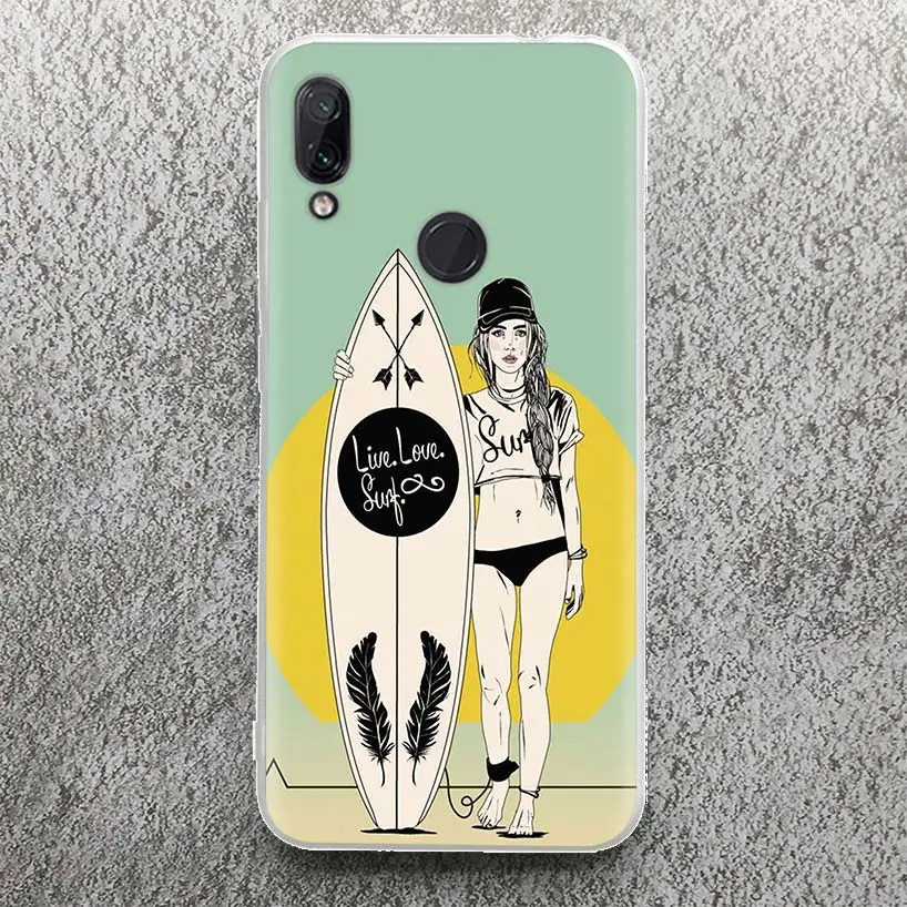 Surf Board Aesthetic Phone Case For Xiaomi Redmi 9 9A 9C 9T 10 10A 10C 12 12C 8 8A 7 7A 6 6A S2 K20 K40 Pro Soft Silicone Cover