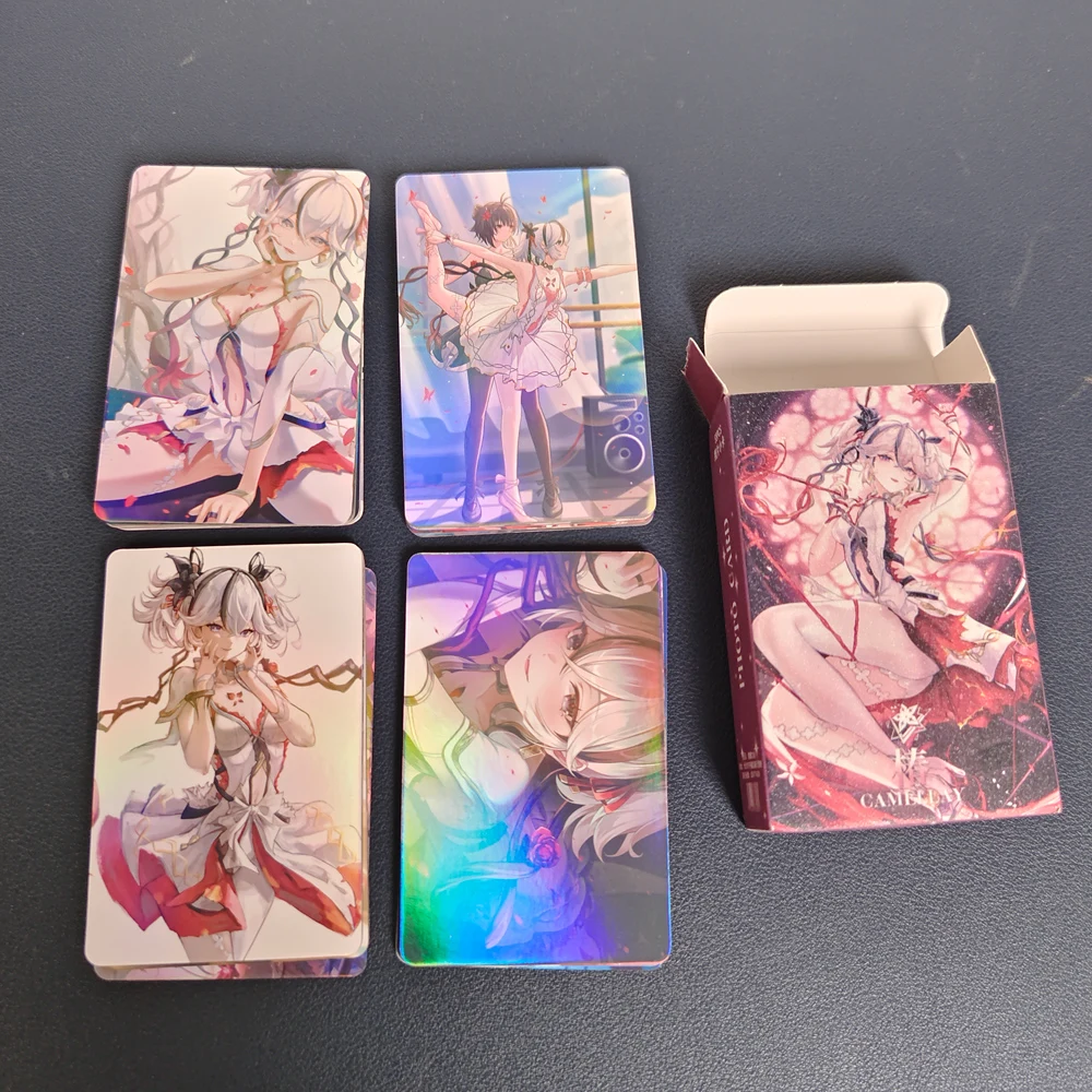 camellay Wuthering Waves: Chun Manga Laser Lomo Card Album Characters Photo card for Fans Collection Cards