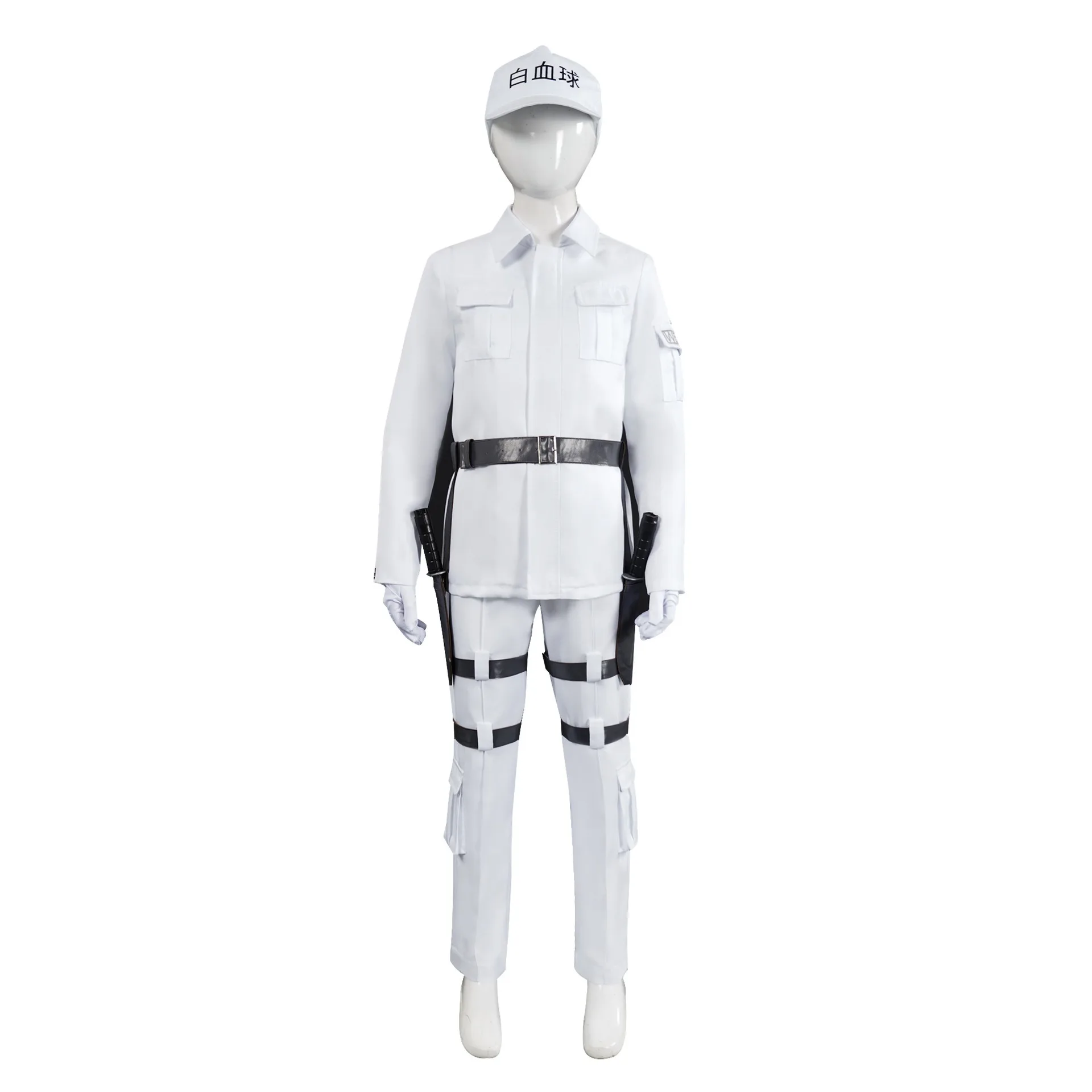 Anime Cells At Work Red Blood Cell Erythrocyte Hataraku Saibou White Blood Cell Cosplay Costume Wig Kids Women Halloween Outfit - view 4