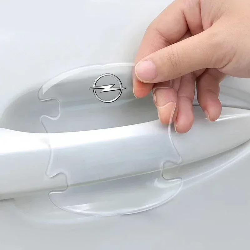 4 шт., прозрачная защитная наклейка на бампер для двери автомобиля, наклейка на бампер для Opel Insignia Astra Antara Meriva Zafira H G Corsa