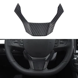 Car Steering Wheel Trim Cover Fit for Peugeot 508 2011-2016 408 2014-2020 Carbon Fiber Center Console Inner Styling