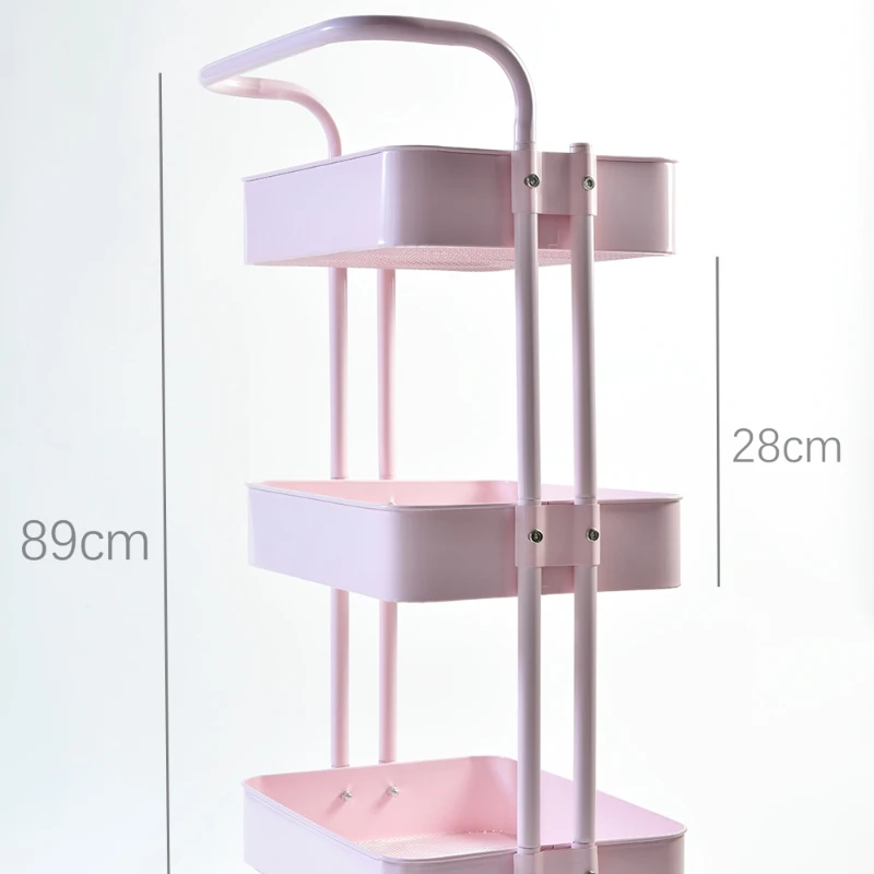 Carrito organizador de almacenamiento extraíble para salón de belleza, mueble multicapa para estantería de cocina y peluquería