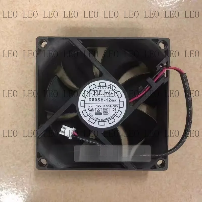 MY 1PCS For D80SH-12 8025 DC12V 0.3A 2-pin silent cooling fan