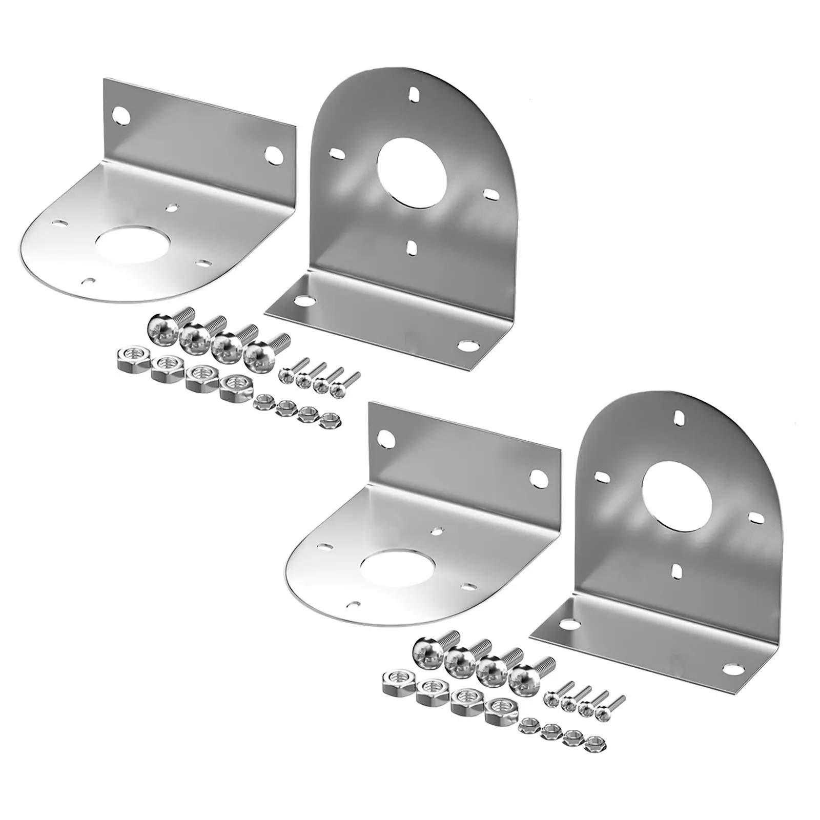 1Set Stainless Steel Watermelon Light Mounting Plate Under Glow Frame for Trucks Rvs Trailers L Shaped LED Light Stand